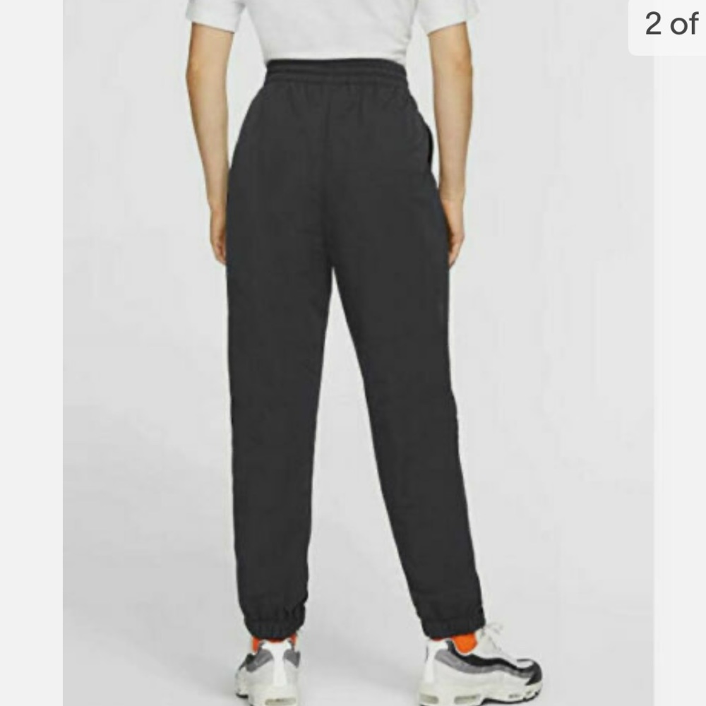 Nike Sportswear Womens Icon Clash Joggers CJ2048 010 Logo Black Pants - Picture 2 of 12